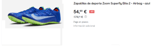 Zapatillas de atletismo Nike Zoom Superfly Elite 2 por 54.99€