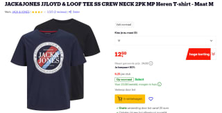 JACK & JONES T-Shirt Loyd & Loof T-Shirt maat m voor €12,50 bij Bol.com