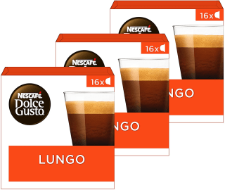Nescafé Dolce Gusto Lungo koffiecups - 3 Doosjes (48 capsules) voor €10,86bij Amazon