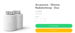 Tado Duo Pack - Slimme Radiator Thermostaat voor €136 bij Tado