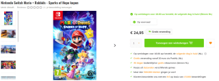 Mario + Rabbids Sparks of Hope voor €24,95 bij AllYourGames