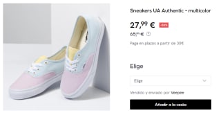Calzado Vans desde solo 14,99€