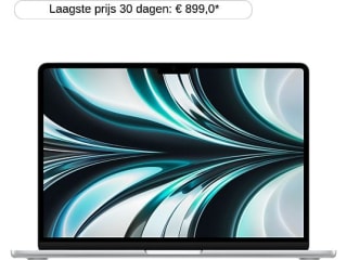 Apple MacBook Air 2024 13,6'' - M2, 8 Core CPU, 8 Core GPU, 16GB RAM, 256GB SSD, Qwerty, Zilver voor €799 bij de Mediamarkt