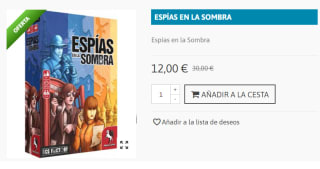 Juego de Mesa Espías en la Sombra por 12€