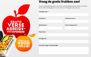 Vraag de gratis Fruitbox proefbox aan voor je bedrijf