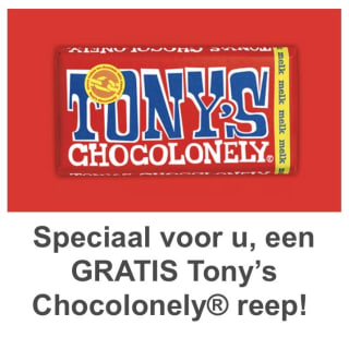 GRATIS Tony’s Chocolonely reep
