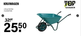 Gardebruk Kruiwagen 100 L - Kunststof Kuip voor €25,50 bij Vancranenbroek