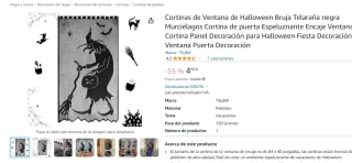 Cortina espeluznante de Bruja por solo 4.99€