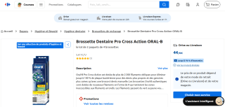 Pack de 8 brossettes Oral-b - Différentes variétés à 44,90€