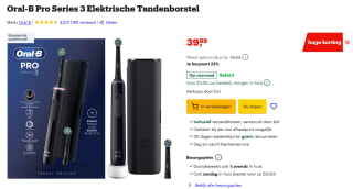 Oral-B Pro Series 3 Elektrische Tandenborstel voor €39,99 bij Bol