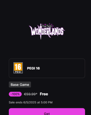 Tiny Tina's Wonderlands gratis via Epic Games