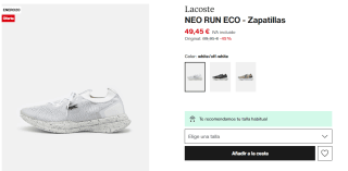 Zapatillas Lacoste Neo Run Eco por 39,56€