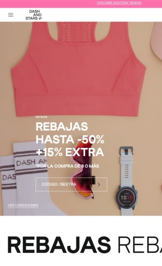 Hasta -50% +15% Extra en Dash & Stars.