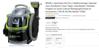 Bissell SpotClean Pet Pro Vlekkenreiniger voor €132,43 bij Amazon.nl