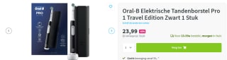 Oral-B Pro 1 Cross Action Elektrische Tandenborstel voor €23,99 bij Plein