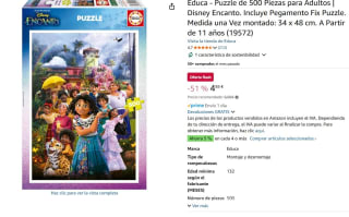 Puzle marca Educa, Disney Encanto de 500 Piezas por 4,84€