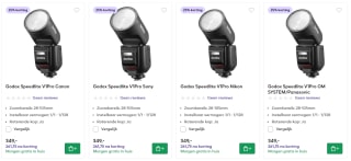 25% korting op de Godox Speedlite V1Pro bij CameraNU