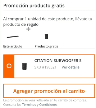 Barra de Sonido Harman Kardon + Subwoofer S por $12,999 en Home Depot