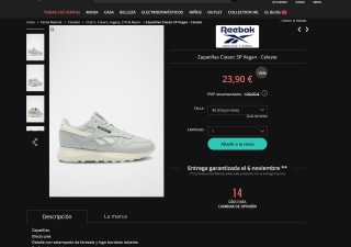 Zapatillas Reebok Classic SP Vegan Celeste por 23,90€