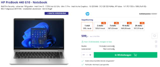 HP ProBook 440 G10 laptop voor €599 bij Azerty