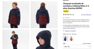 Chaqueta acolchada de montaña trekking Quechua NH500 por 13,99€