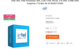 Intel Core i9-14900F processor voor €369 bij Axitech