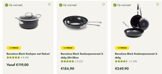 Greenpan Barcelona pannen 1 + 1 gratis bij Greenpan