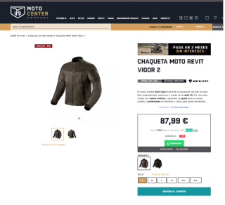 Chaqueta de moto REVIT VIGOR 2 Hombre por solo 87,99€