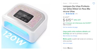 Lámpara De Uñas Profesional 120w/30led Uv Para Manicura Uñas con 59% de descuento | por $615 | Descuento Mercadolibre