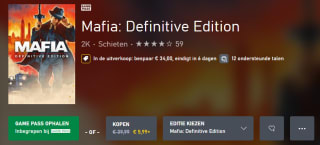 Mafia: Definitive Edition voor €5,99 in de Xbox store