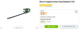 Bosch EasyHedgecut 45 Heggenschaar voor €59,99 bij de Gamma