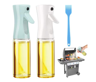 VORHOT 2 Piezas Pulverizador Aceite Spray 200ml + Pincel de Silicona por solo 7,67€