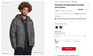 Chaqueta UA Lightweight Insulated hombre por 61,60€