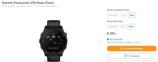 Garmin Forerunner 255 Music smartwatch voor €199 bij Arts & Craft