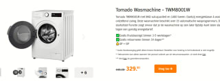 Tomado TWM8001W - Wasmachine - 8 KG - voor €329 bij de AH