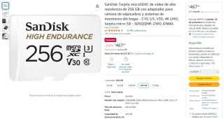 MicroSD SanDisk 256GB por $468 | Descuento Amazon