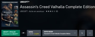 Assassin's Creed Valhalla Complete Edition voor €20,99 in Xbox store