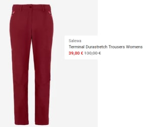 Pantalones de Mujer Salewa Terminal por 39€