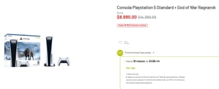 PS5 Standard + God of War Ragnarok por $8,990 en Soriana
