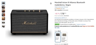Marshall Acton III Altavoz Bluetooth inalámbrico por 178,51€