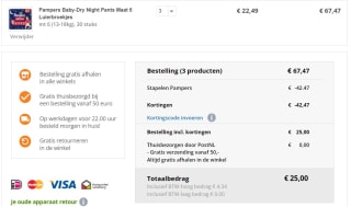 Prijsfout! Pampers Baby-Dry Night Pants en Harmonie Pants 3 voor €25 bij Trekpleister