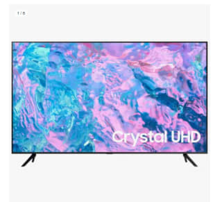 Televisor Samsung UE50CU7192UXXH 50" LED Crystal UltraHD 4K HDR10+ por 333.56€ (Cuenta Nueva 321.56€)