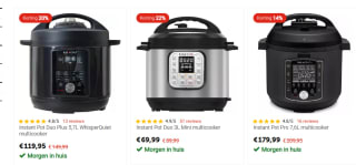 Tot 22% korting op Instant Pot multicookers