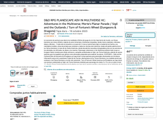 Campaña Planescape D&D 5 Edición Ingles por solo 44,58€