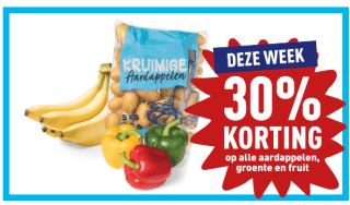 30% korting op aardappelen, groente en fruit bij Aldi