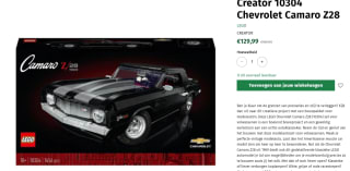 LEGO Creator 10304 Chevrolet Camaro Z28 voor €129,99 bij Speldorado