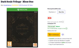 Dark Souls Trilogy - Xbox One voor €33 bij Bol