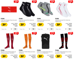 Hasta 75% descuento en calzado y ropa Puma precios desde solo 3,49€