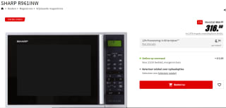 Sharp R-961INW - Combi-magnetron oor €316,50 bij de Mediamarkt