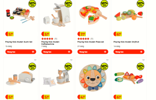 Playing Kids houten speelgoed met 50% extra kassakorting bij Kruidvat